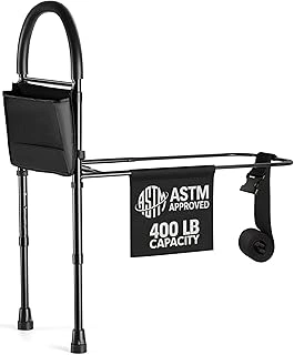 Medical king Adjustable Bed Assist Rails with Floor Support, ASTM Approved