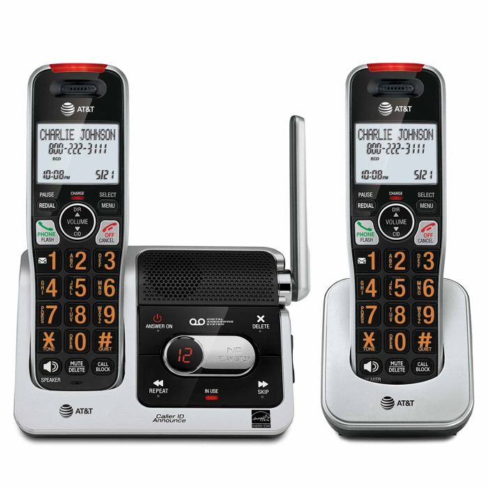 AT&T BL102-2 DECT 6.0 2-Handset Cordless Phone