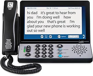 Hamilton CapTel 2400iSPNBT Captioned Phone, 40dB Amplification, Touch Screen, Wi-Fi