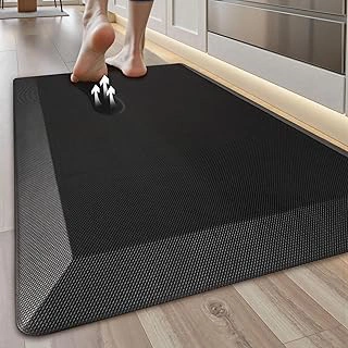 Anti-Fatigue Memory Foam Kitchen Floor Mat, 9/10 Extra Thick, 20x32