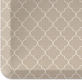 GelPro Anti-Fatigue Designer Kitchen Floor Mat, 20x32, Trellis Khaki