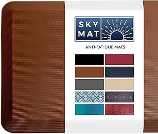 Sky Solutions Anti-Fatigue Cushioned Mat, 3/4", 20x39, Brown