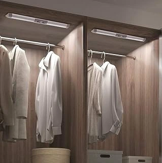 Joyzy 2 Pack Rechargeable Motion Sensor LED Closet & Counter Lights