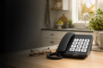 Compare three corded phones built for large buttons, high contrast, and reliable dialing.
