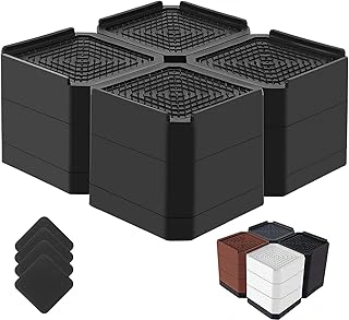 Heavy Duty Adjustable Furniture Bed Risers with Multiple Lift Heights