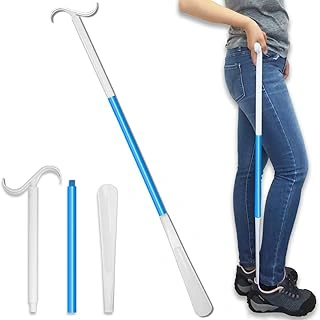 Phantawell 35.5 Inch Long Handled Dressing Aid with Shoe Horn & Sock Remover