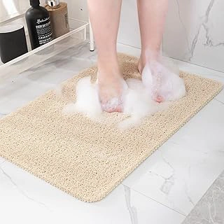 Non-Slip Fast Drying Bathtub and Shower Mat with Foot Scrubber