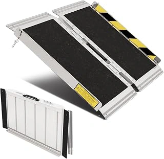 2FT Portable Folding Aluminum Wheelchair Ramp