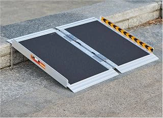 FACHNUO 2FT Portable Aluminum Wheelchair Ramp
