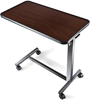 Medical king Adjustable Overbed Bedside Table with Wheels
