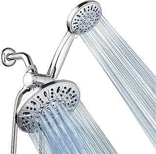 AquaDance 7" Premium High Pressure 3-Way Rainfall Handheld Shower Combo - Chrome