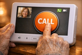 One-touch video calling devices that remove the tech barrier for elderly parents.