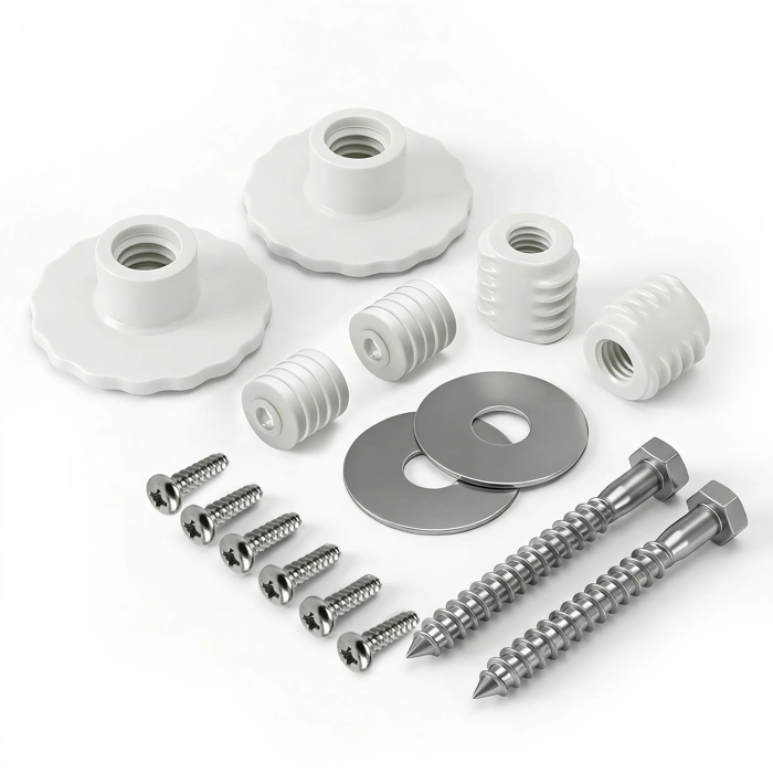 RotoVent Grab Bar Mounting Kit for Fiberglass Showers, Adjustable Spacers, 1 Pair