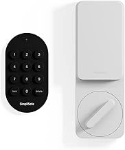 SimpliSafe Smart Lock Series 2 (White) for The Gen 3 Home Security System