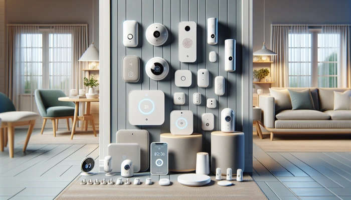 tolviviov WiFi Wireless Smart Home Security System 8-Piece Kit