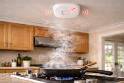 Get a notification on your phone the instant smoke is detected (even before he alarm sounds)