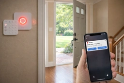 Get an alert when her front door opens or kitchen shows no activity