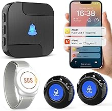 CallToU Wi-Fi Wireless Caregiver Pager Call Button with APP Emergency Alert System