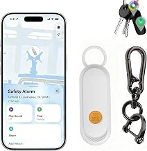 Personal Safety Alarm & GPS Tracker Keychain with Find My, 120dB Siren