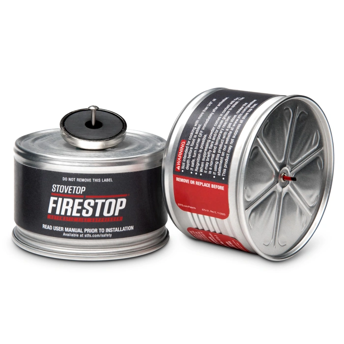 StoveTop FireStop Rangehood® Fire Suppressor – Automatic StoveTop Fire Suppressor for Residential Kitchen Safety – Easy to Install, Direct Flame-Activated, Non-Toxic Fire Suppression System (1 Pair)