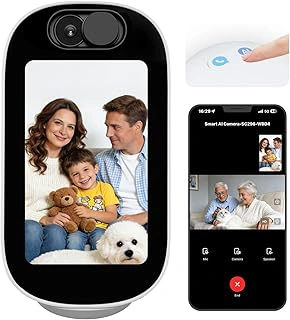 4MP Indoor Security Camera Baby Monitor with 4-inch Screen and Two-Way Talk