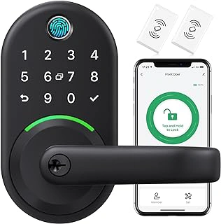 Yamiry Smart Door Handle Lock with Keypad and Fingerprint Knob