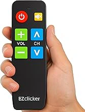 Big Button TV Remote for Seniors (Black)