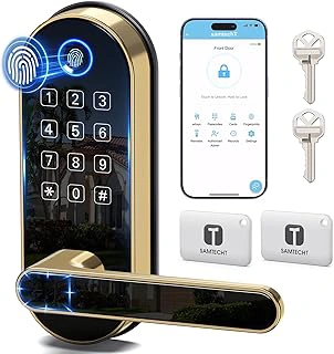 Bluetooth Fingerprint Smart Lock with Handle & Keypad