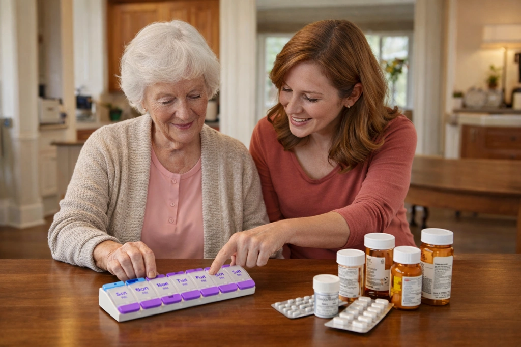 The Simple Solution: EZY DOSE Push Button 7-Day Pill Organizer