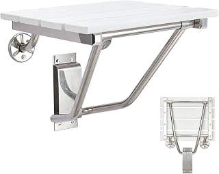 Wall Mounted Folding Shower Seat and Bench, 350 lb Capacity
